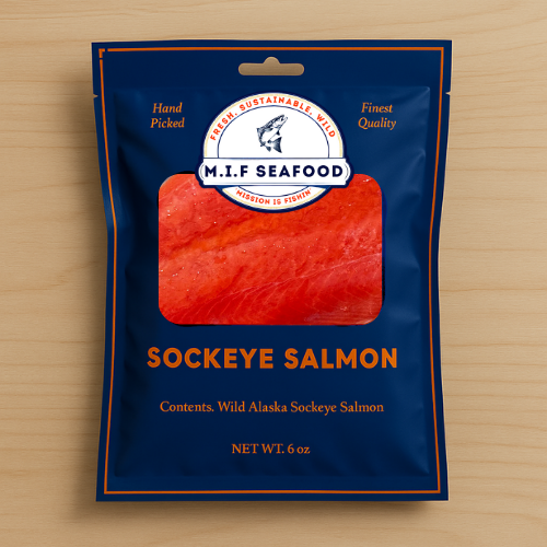 Wild-Caught Sockeye Salmon – Rich, Flavorful & Fresh | M.I.F Seafood