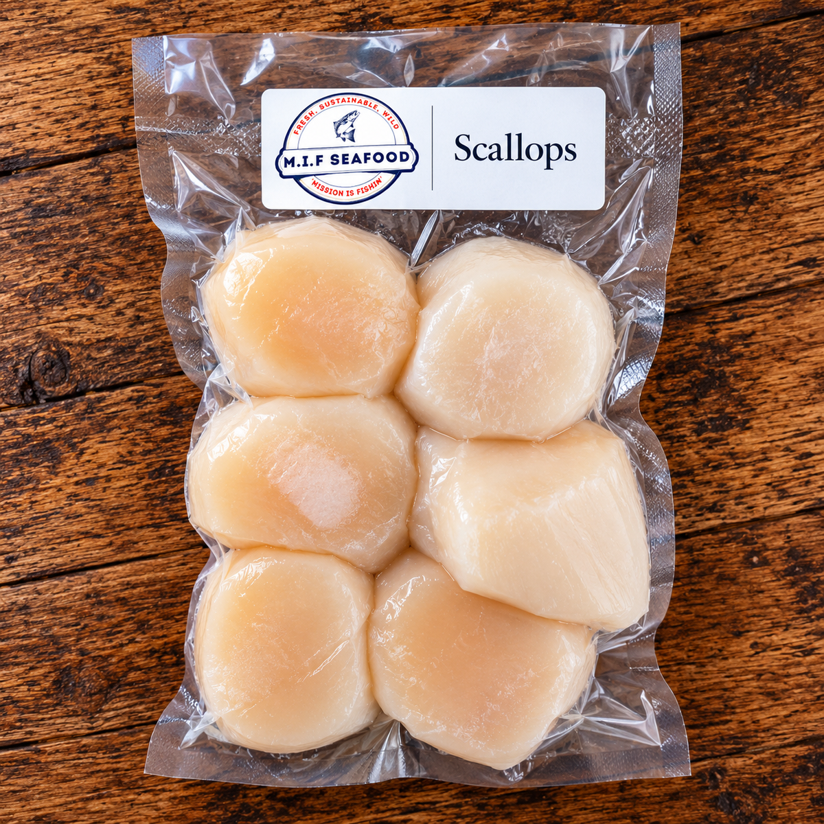 Wild Caught Scallops - 11 oz